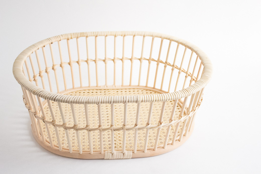 山形 籐 Hairu オーバル 世界のかご カゴアミドリ