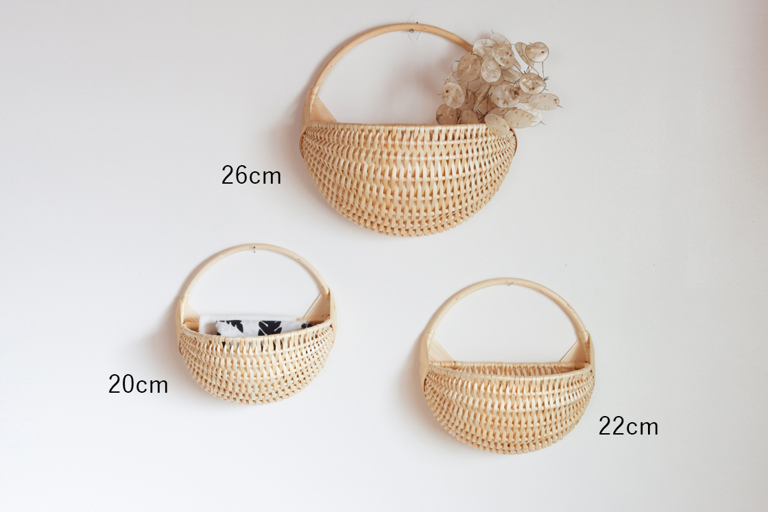 ラトビア ウォールバスケット (20cm)